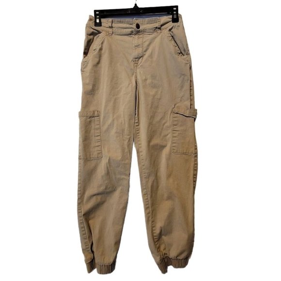 Arizona Other - Arizona Jeans Co Boys Khaki  Elastic Waist Cargo Pants Size 7